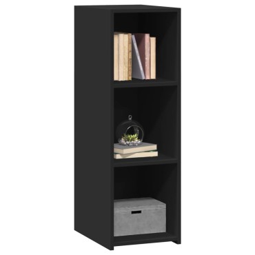 vidaXL Συρταριέρα Μαύρη 30x41x93cm από Επεξεργασμένο Ξύλο 1 τεμ.