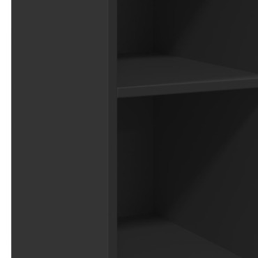 vidaXL Συρταριέρα Μαύρη 30x41x93cm από Επεξεργασμένο Ξύλο 1 τεμ.