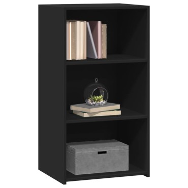 vidaXL Συρταριέρα Μαύρη 50x41x93cm από Επεξεργασμένο Ξύλο 1 τεμ.