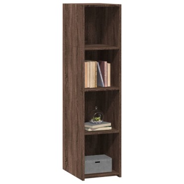 vidaXL Ντουλάπι Καφέ Δρυς 30x41x124cm από Επεξεργασμένο Ξύλο 1 τεμ.
