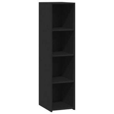 vidaXL Ντουλάπι Μαύρο 30x41x124cm από Επεξεργασμένο Ξύλο 1 τεμ.