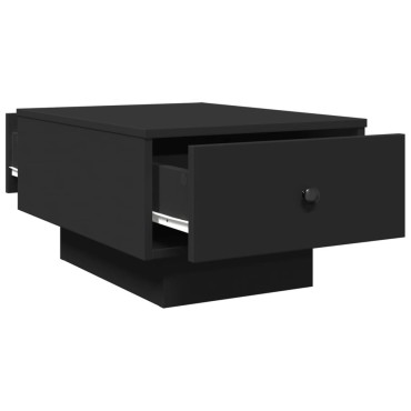 vidaXL Τραπεζάκι Σαλονιού Μαύρο 60x45x31cm από Επεξεργασμένο Ξύλο 1 τεμ.