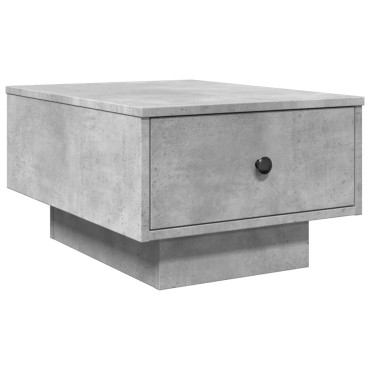vidaXL Τραπεζάκι Σαλονιού Γκρι Σκυροδ. 60x45x31cm Επεξεργασμ. Ξύλο 1 τεμ.