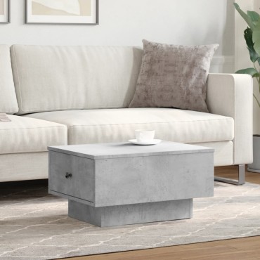 vidaXL Τραπεζάκι Σαλονιού Γκρι Σκυροδ. 60x45x31cm Επεξεργασμ. Ξύλο 1 τεμ.