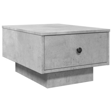 vidaXL Τραπεζάκι Σαλονιού Γκρι Σκυροδ. 60x45x31cm Επεξεργασμ. Ξύλο 1 τεμ.