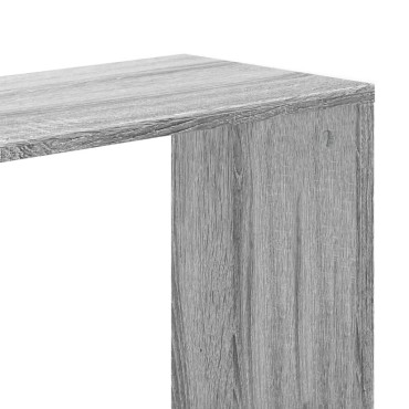 vidaXL Βιβλιοθήκη 5 Επιπέδων Γκρι Sonoma 45x23,5x162,5cm Επεξ. Ξύλο 1 τεμ.