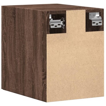 vidaXL Ντουλάπι Τοίχου Καφέ Δρυς 30x42,5x40cm Επεξεργασμένο Ξύλο 1 τεμ.