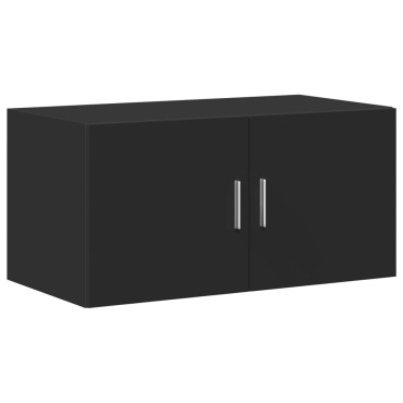 vidaXL Ντουλάπι Τοίχου Μαύρο 80x42,5x40cm από Επεξεργασμένο Ξύλο 1 τεμ.