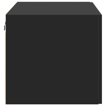 vidaXL Ντουλάπι Τοίχου Μαύρο 80x42,5x40cm από Επεξεργασμένο Ξύλο 1 τεμ.