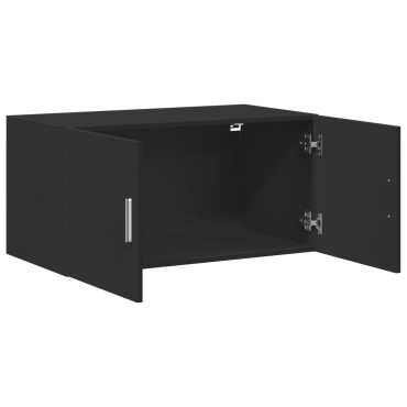 vidaXL Ντουλάπι Τοίχου Μαύρο 80x42,5x40cm από Επεξεργασμένο Ξύλο 1 τεμ.