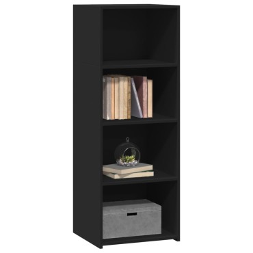 vidaXL Ντουλάπι Μαύρο 45x41x124cm από Επεξεργασμένο Ξύλο 1 τεμ.