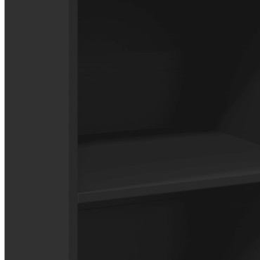 vidaXL Ντουλάπι Μαύρο 45x41x124cm από Επεξεργασμένο Ξύλο 1 τεμ.
