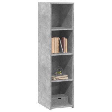 vidaXL Ντουλάπι Γκρι Σκυροδέματος 30x41x124cm από Επεξεργασμένο Ξύλο 1 τεμ.