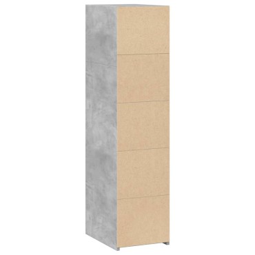 vidaXL Ντουλάπι Γκρι Σκυροδέματος 30x41x124cm από Επεξεργασμένο Ξύλο 1 τεμ.