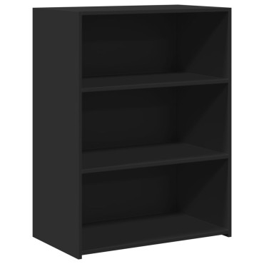 vidaXL Συρταριέρα Μαύρη 70x41x93cm από Επεξεργασμένο Ξύλο 1 τεμ.