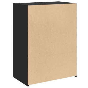 vidaXL Συρταριέρα Μαύρη 70x41x93cm από Επεξεργασμένο Ξύλο 1 τεμ.