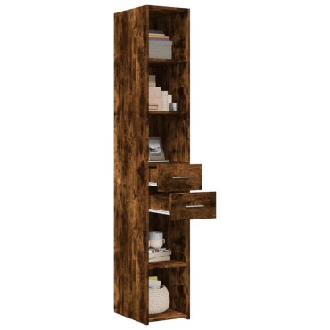 vidaXL Ντουλάπι Καπνιστή Δρυς 30x42,5x185cm από Επεξεργασμένο Ξύλο 1 τεμ.