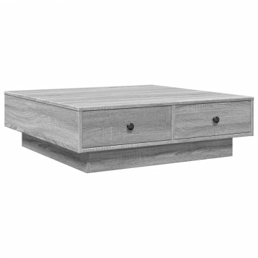 vidaXL Τραπεζάκι Σαλονιού Γκρι Sonoma 90x90x28cm Επεξεργασμένο Ξύλο 1 τεμ.