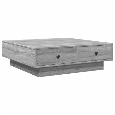 vidaXL Τραπεζάκι Σαλονιού Γκρι Sonoma 90x90x28cm Επεξεργασμένο Ξύλο 1 τεμ.