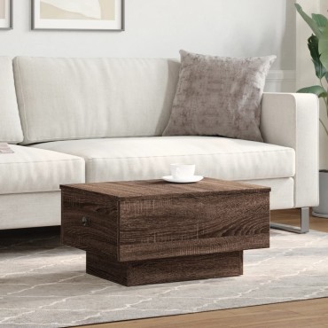 vidaXL Τραπέζι Σαλονιού Καφέ Δρυς 60x45x31cm Επεξεργασμένο Ξύλο 1 τεμ.