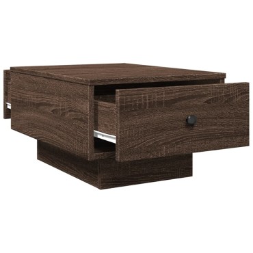 vidaXL Τραπέζι Σαλονιού Καφέ Δρυς 60x45x31cm Επεξεργασμένο Ξύλο 1 τεμ.