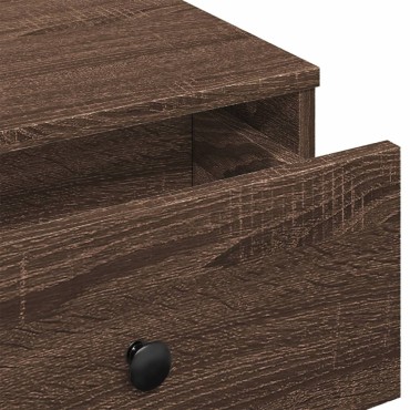 vidaXL Τραπέζι Σαλονιού Καφέ Δρυς 60x45x31cm Επεξεργασμένο Ξύλο 1 τεμ.