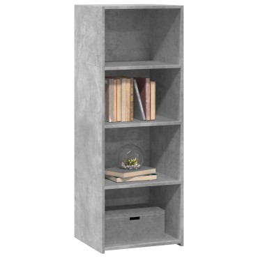 vidaXL Ντουλάπι Γκρι Σκυρ. 45x41x124cm από Επεξεργασμένο Ξύλο 1 τεμ.