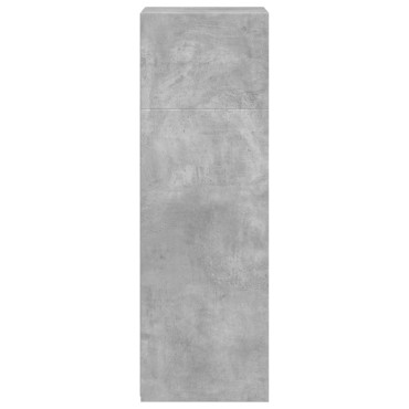 vidaXL Ντουλάπι Γκρι Σκυρ. 45x41x124cm από Επεξεργασμένο Ξύλο 1 τεμ.