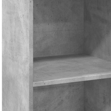 vidaXL Ντουλάπι Γκρι Σκυρ. 45x41x124cm από Επεξεργασμένο Ξύλο 1 τεμ.