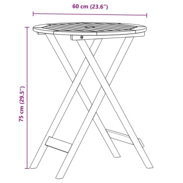 vidaXL Σετ Επίπλων Bistro 3 τεμ. Μπεζ Ρατάν/Μασίφ Ξύλο 40x38cm