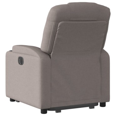 vidaXL Πολυθρόνα Ηλεκτρική Ανακλ.Taupe Υφασμάτινη 74x88x97cm 1 τεμ.