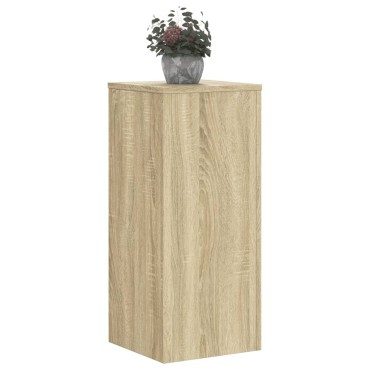 vidaXL Βάσεις Φυτών 2 Τεμ. Sonoma Δρυς 30x30x70 εκ. Επεξεργασμένο Ξύλο