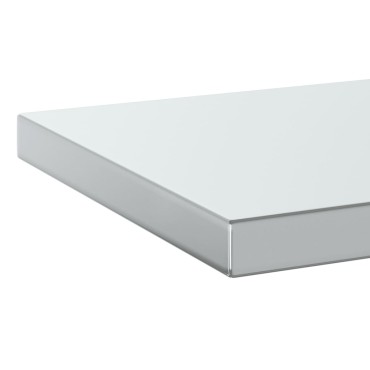vidaXL Ράφια Τοίχου 2 τεμ. Ασημί 50x30x3cm Ανοξείδωτο Ατσάλι