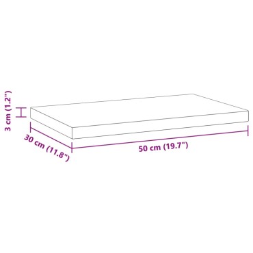 vidaXL Ράφια Τοίχου 2 τεμ. Ασημί 50x30x3cm Ανοξείδωτο Ατσάλι