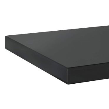 vidaXL Ράφια Τοίχου 2 τεμ. Μαύρο 75x30x3cm Ανοξείδωτο Ατσάλι