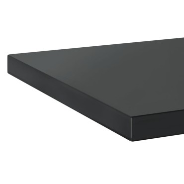 vidaXL Ράφια Τοίχου 2 τεμ. Μαύρο 50x40x3cm Ανοξείδωτο Ατσάλι