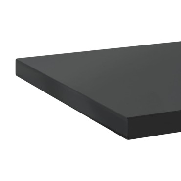 vidaXL Ράφια Τοίχου 2 τεμ. Μαύρο 100x40x3cm Ανοξείδωτο Ατσάλι