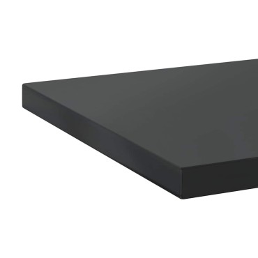vidaXL Ράφια Τοίχου 2 τεμ. Μαύρο 100x40x3cm Ανοξείδωτο Ατσάλι