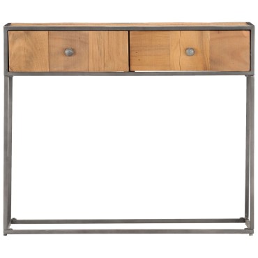 vidaXL Τραπέζι Κονσόλα 90x30x75cm Μασίφ Ανακυκλωμένο Ξύλο 1 τεμ.