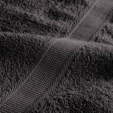 vidaXL Πετσέτες Μπάνιου Premium SOLUND 10T. Ανθρακί 100x150εκ 600γρ/μ²