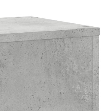 vidaXL Βάσεις Φυτών 2τεμ Γκρι Σκυρ. 30x30x70εκ. από Επεξεργασμένο Ξύλο