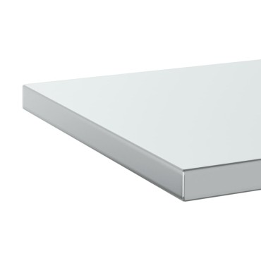 vidaXL Ράφια Τοίχου 2 τεμ. Ασημί 100x40x3cm Ανοξείδωτο Ατσάλι