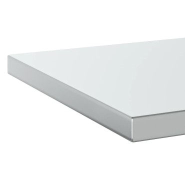 vidaXL Ράφια Τοίχου 2 τεμ. Ασημί 50x40x3cm Ανοξείδωτο Ατσάλι