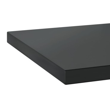vidaXL Ράφια Τοίχου 2 τεμ. Μαύρο 75x40x3cm Ανοξείδωτο Ατσάλι