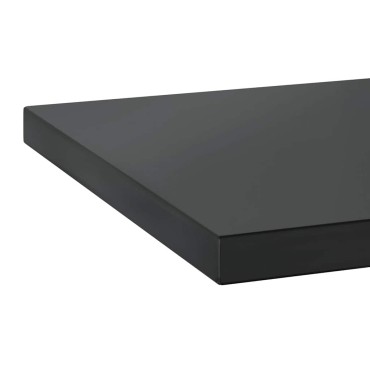 vidaXL Ράφια Τοίχου 2 τεμ. Μαύρο 75x40x3cm Ανοξείδωτο Ατσάλι