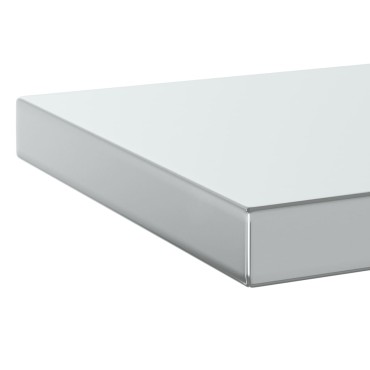 vidaXL Ράφια Τοίχου 2 τεμ. Ασημί 50x23,5x3cm Ανοξείδωτο Ατσάλι
