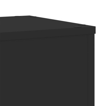 vidaXL Βάσεις Φυτών 2 τεμ. Μαύρες 30x30x50 εκ. από Επεξεργασμένο Ξύλο