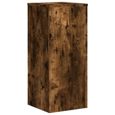 vidaXL Βάσεις Φυτών 2Τεμ. Καπνιστή Δρυς 30x30x70εκ. Επεξεργασμένο Ξύλο
