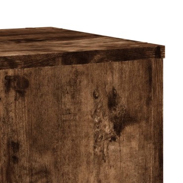 vidaXL Βάσεις Φυτών 2Τεμ. Καπνιστή Δρυς 30x30x70εκ. Επεξεργασμένο Ξύλο