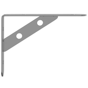 vidaXL Στηρίγματα Ραφιών 4 τεμ. Ασημί 15x2,5x11,5cm Ανοξείδωτο Ατσάλι